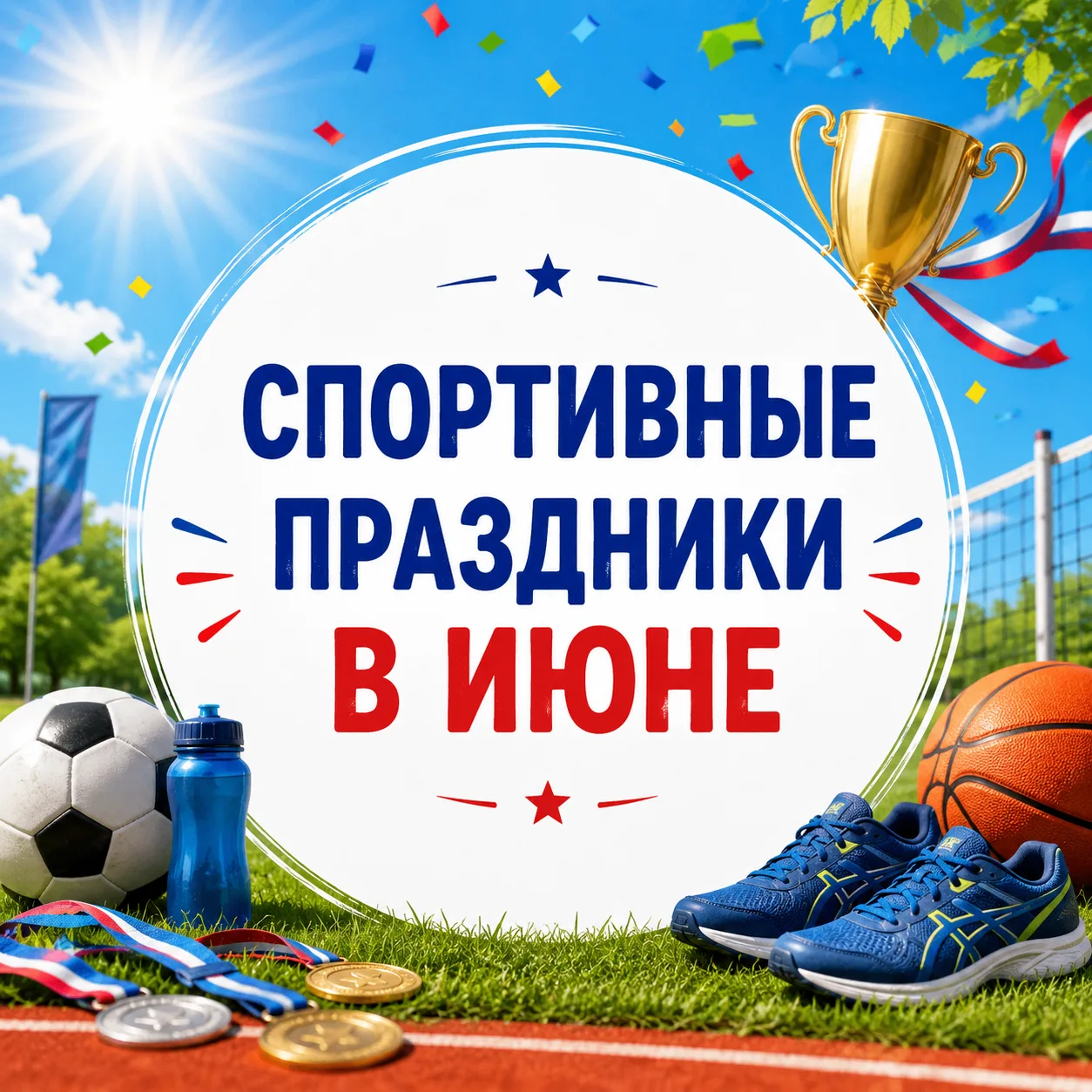 📅Встречаем первый летний месяц календарём спортивных и не только дат
