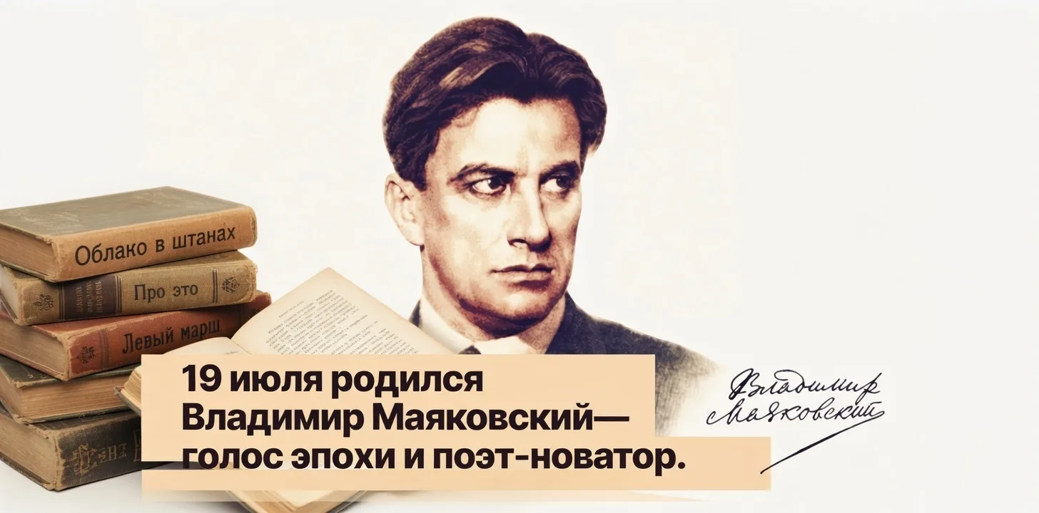 Сегодня день рождения Владимира Маяковского — поэта, который говорил с миром громко, че...