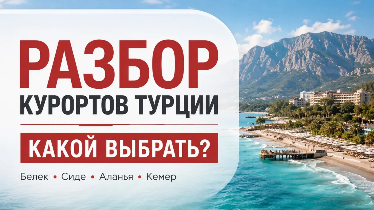 Разбор курортов Турции: как выбрать тот, который подойдёт именно вам 👍