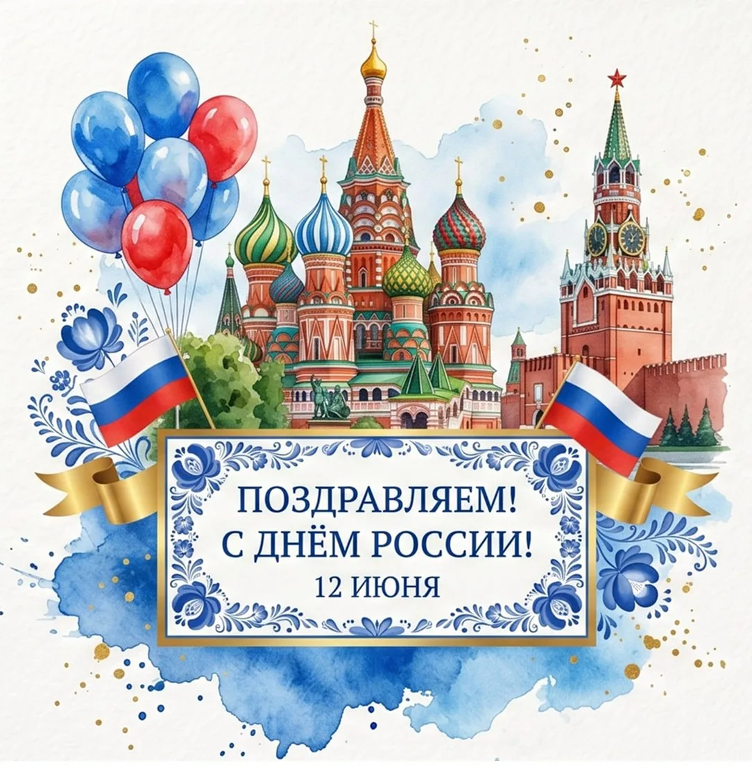 12 июня - День России! Поздравляем! 🧡