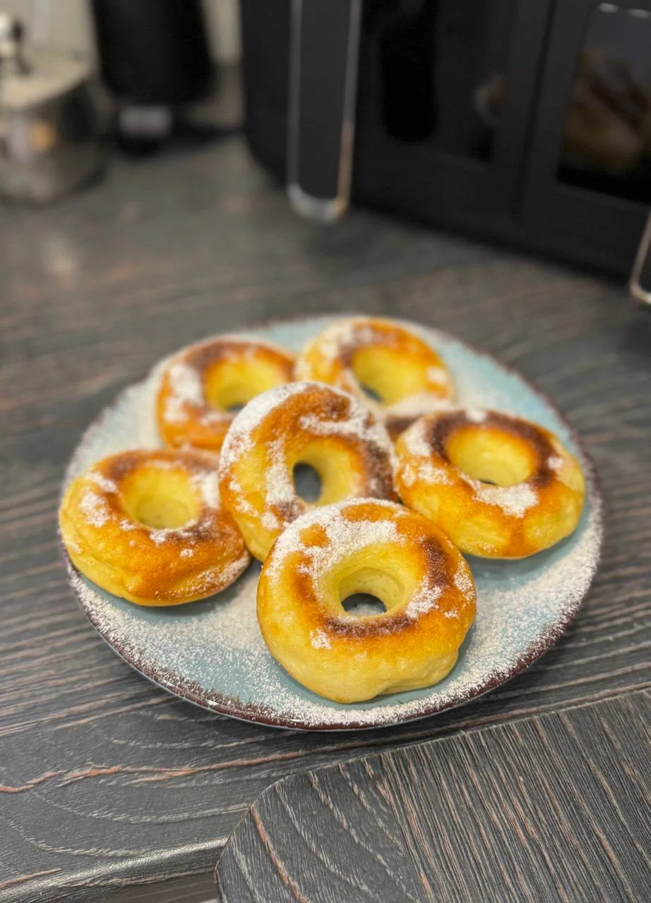 Нежные пончики из творога и кефира🍩