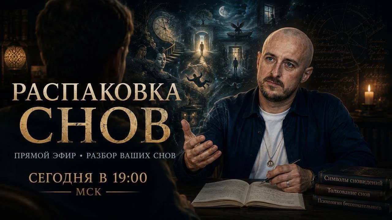 Сегодня встречаемся на эфире «Распаковка сновидений». Начало в 19:00 МСК.

Ссылку на эфир отправлю т