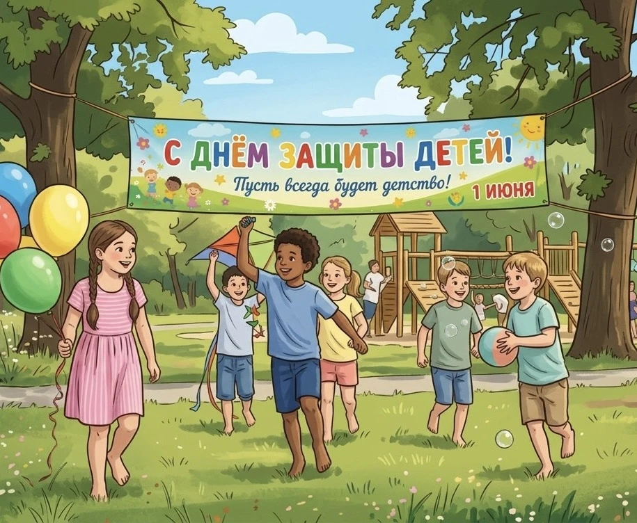 С Днем защиты детей! 
Пусть каждый день будет полон улыбок, смеха и волшебных открытий!