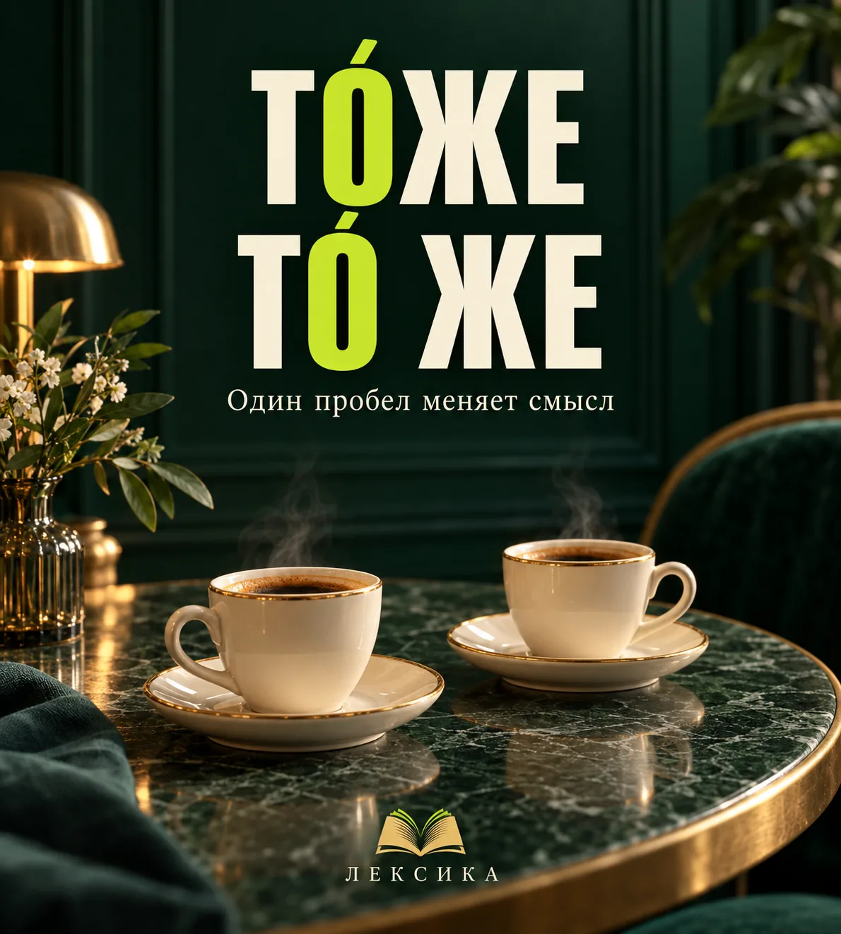 ☕ «Мне тоже» или «Мне то же»? В кафе пригодятся оба варианта.