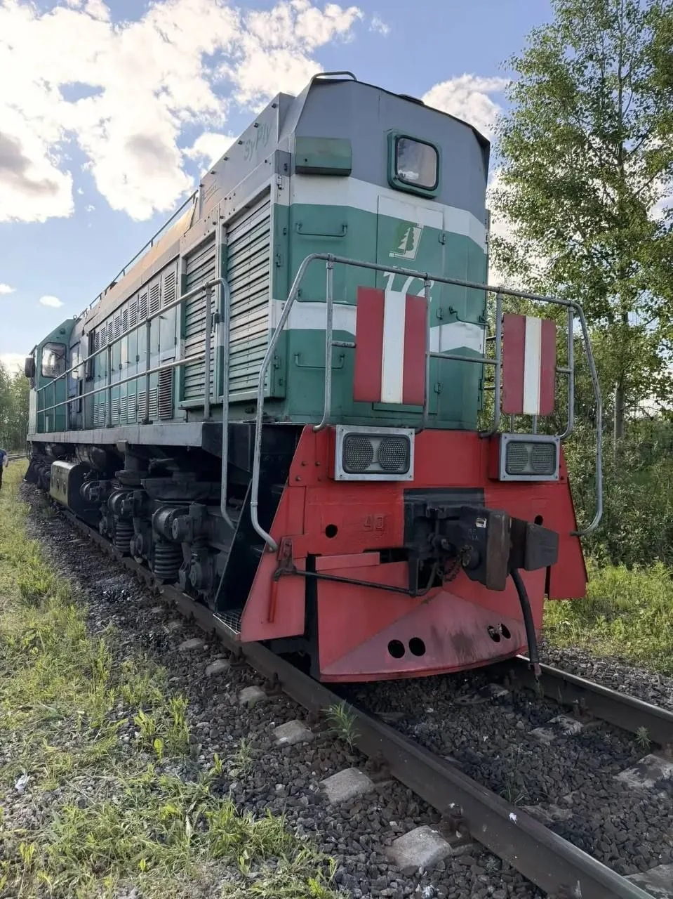 В Сыктывкаре произошло столкновение локомотива и грузового состава