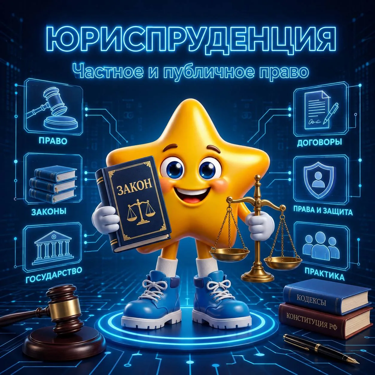 ⚖️ Юриспруденция: учитесь защищать права и применять закон