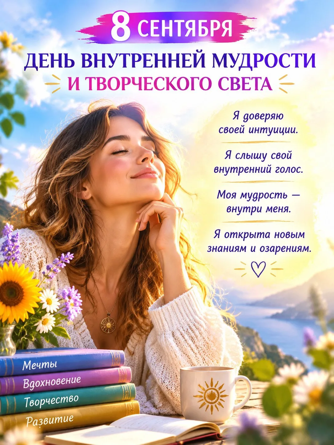 🌙 8 СЕНТЯБРЯ — ДЕНЬ ВНУТРЕННЕЙ МУДРОСТИ И ТВОРЧЕСКОГО СВЕТА 🌙