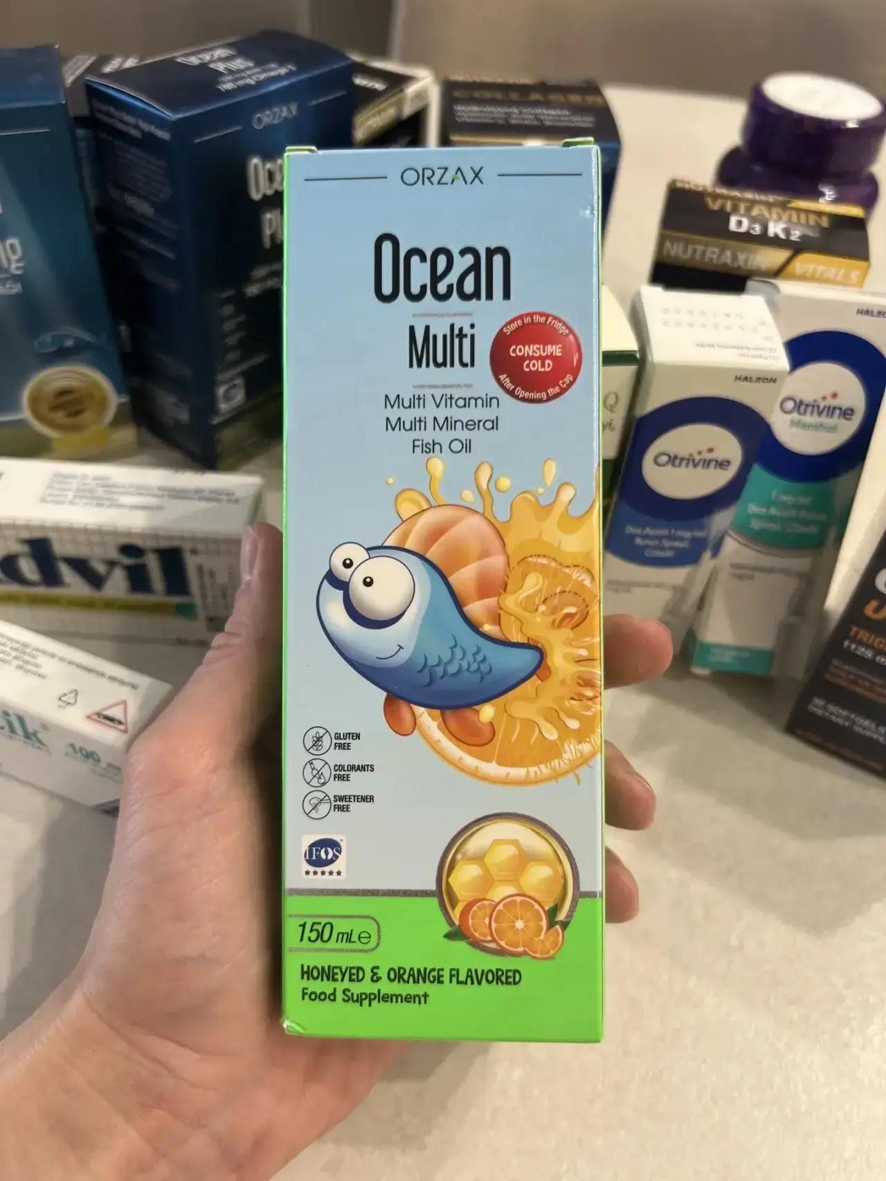 В наличии ✔️ Ocean Multi (Orzax) — мультивитаминный комплекс с рыбьим жиром для детей 🐟🍊
Вкусный ж
