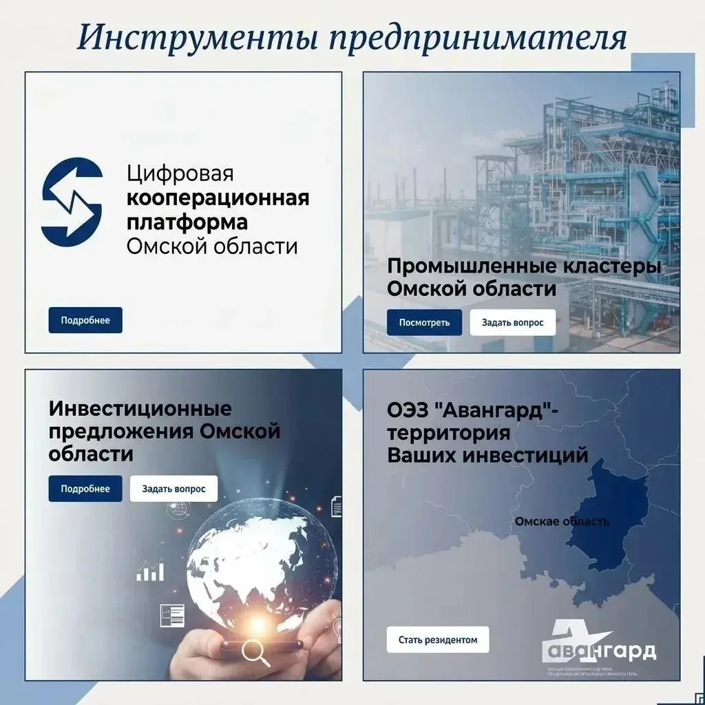 Рубрика "Инструменты предпринимателя": Как найти партнеров в Омской области с помощью ц...
