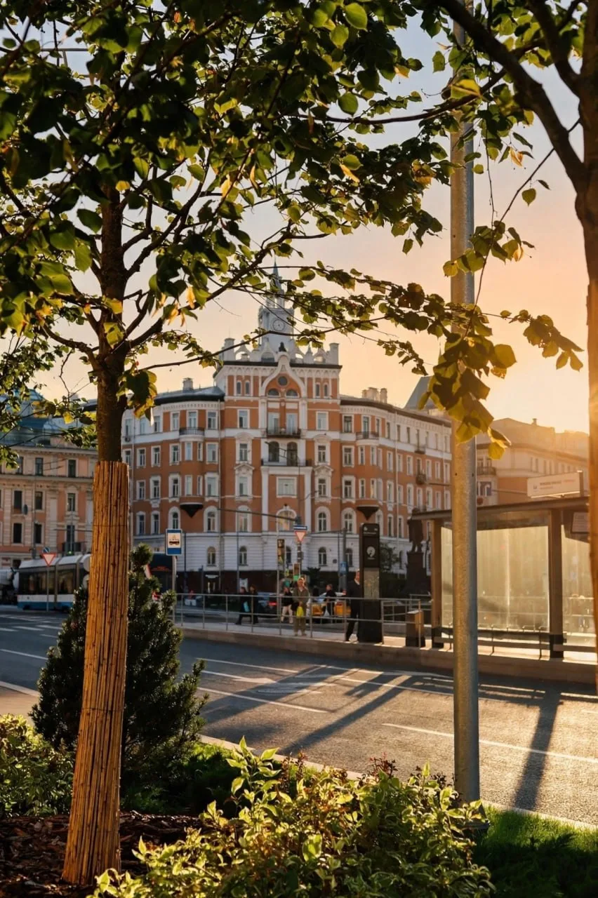Москва в «золотой час» становится еще красивее ❤️