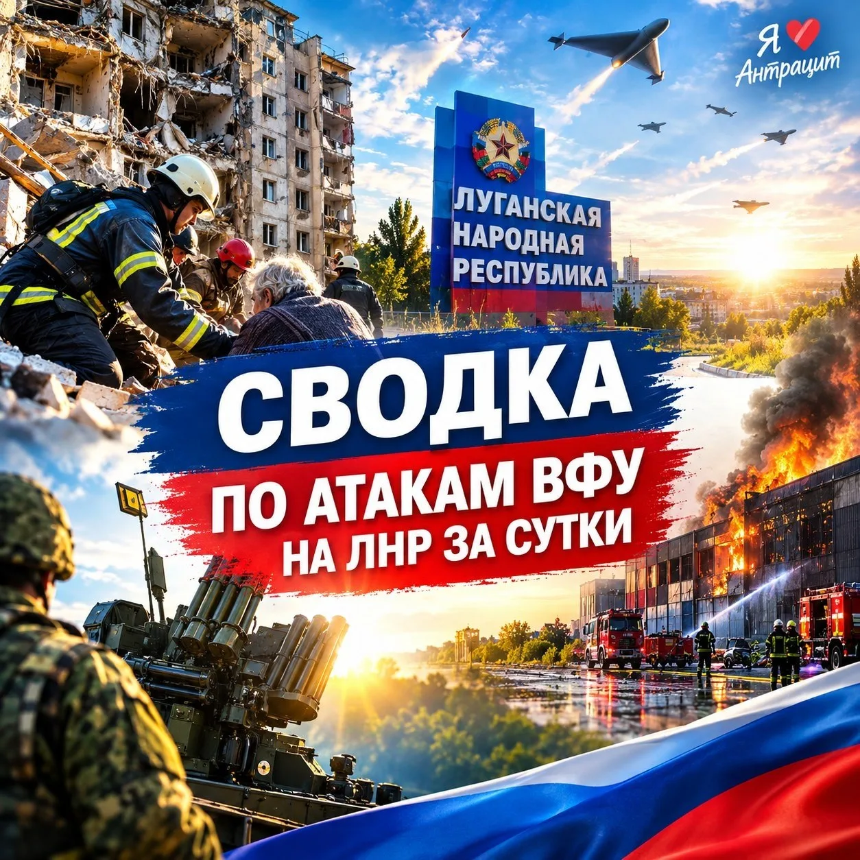 🚨 Сводка атак ВФУ на ЛНР за сутки:
