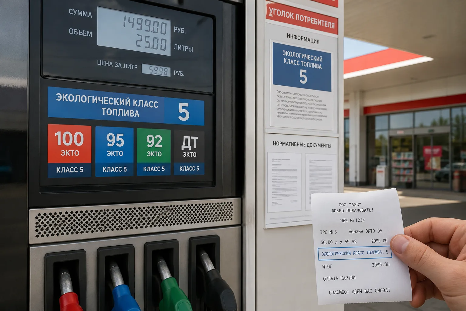 ⛽ На АЗС обязали указывать экологический класс бензина