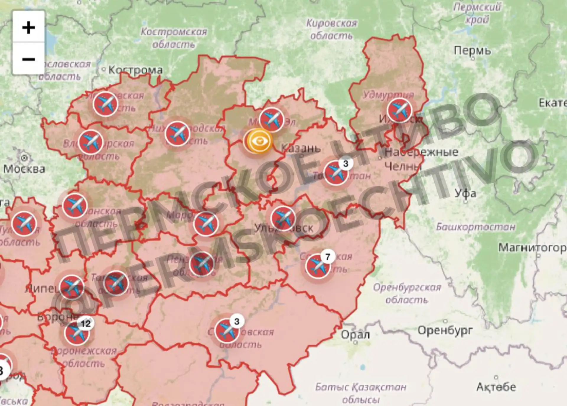 ⚡️Пермский край, режим ожидания по БПЛА от Удмуртской Республики.