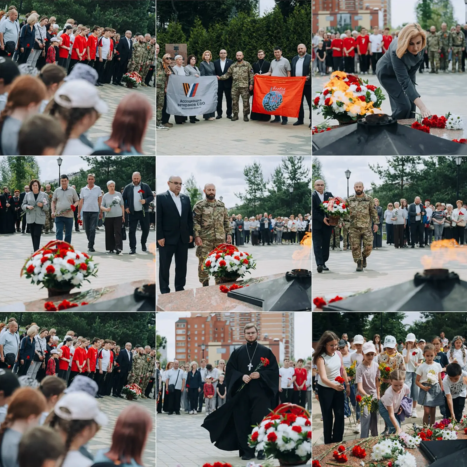 Глава г.о. Лосино-Петровский Сергей Джеглав вместе с жителями в Никольском парке почтил...