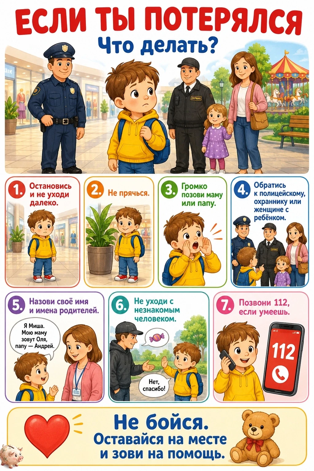 ❗❗❗❗Если ребёнок потерялся:
