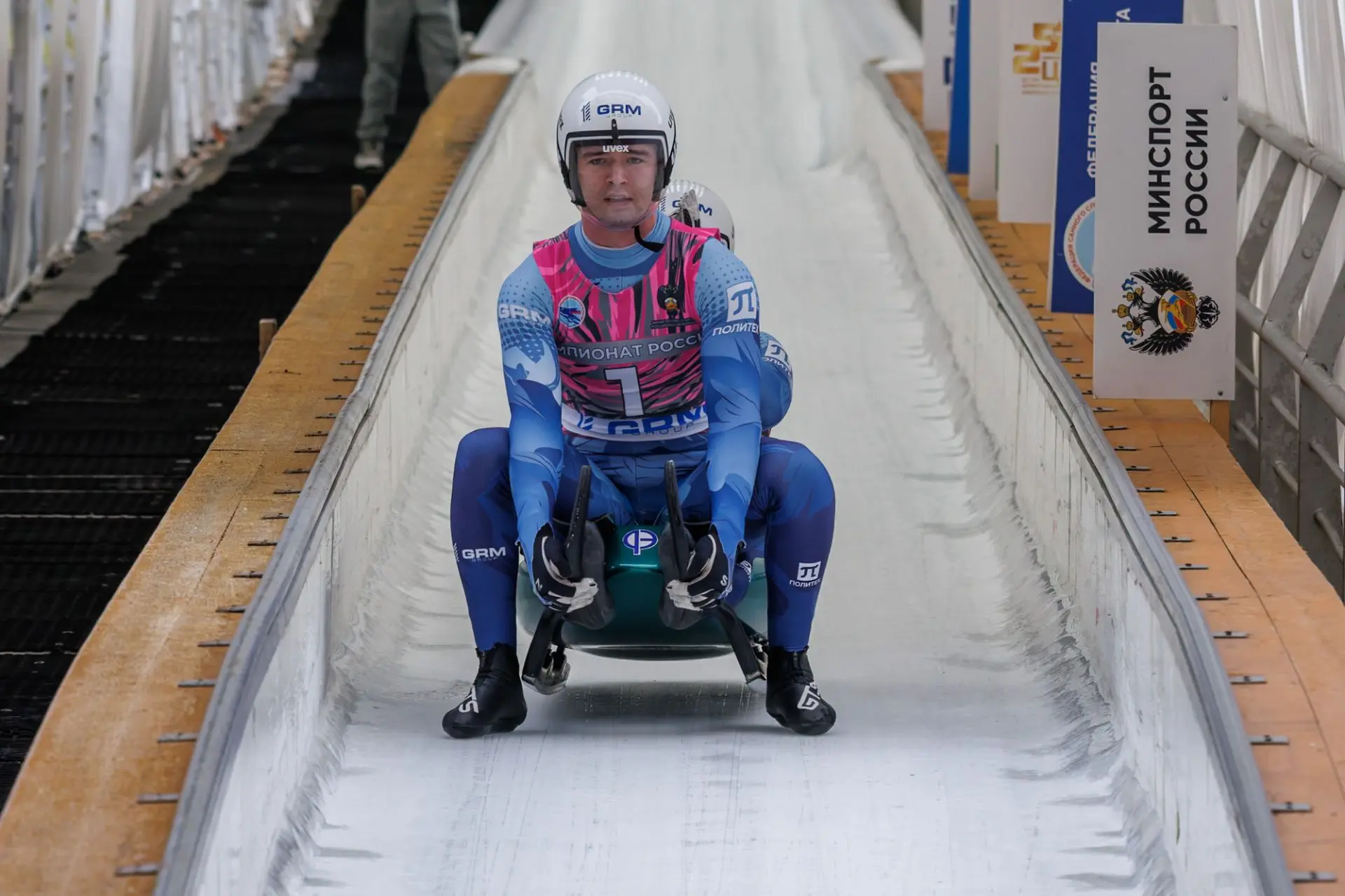Чемпионат России 2026 🛷🇷🇺👏🏻 Мужчины/двухместные сани 1.       Андрей Богданов/Юрий Прохоров, Москва 