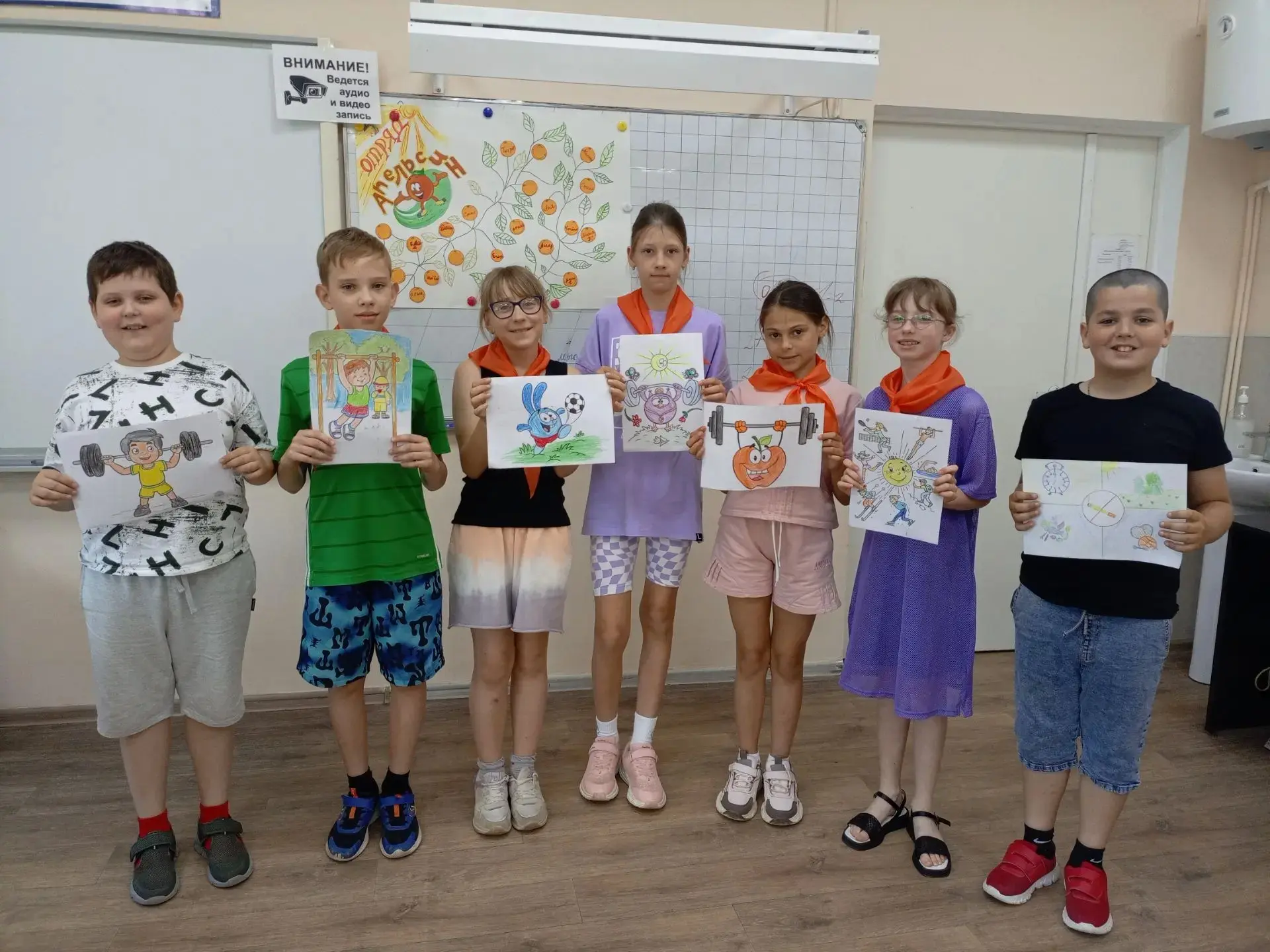 🍎 Мы за Здоровый Образ Жизни! 🏃‍♂️
Сегодня вожатые лагеря  с ребятами провели замечательное заняти