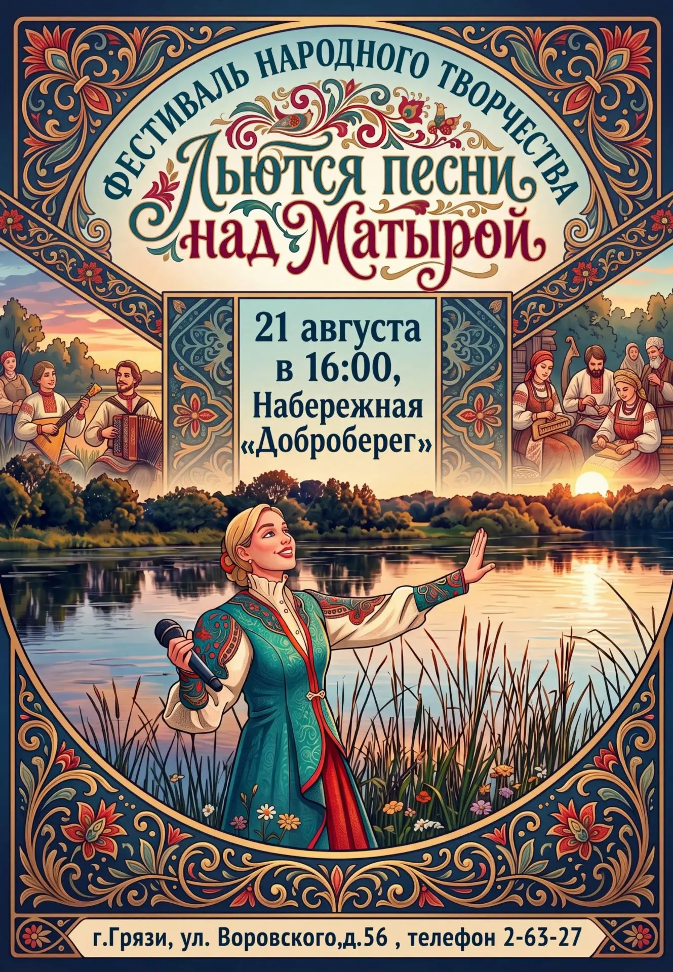 Льются песни над Матырой! Открываем сердце народному празднику.