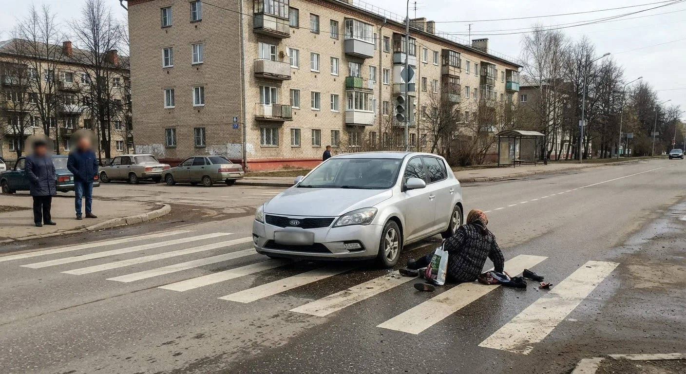 На «зебре» в Рославле сбили 65-летнюю женщину