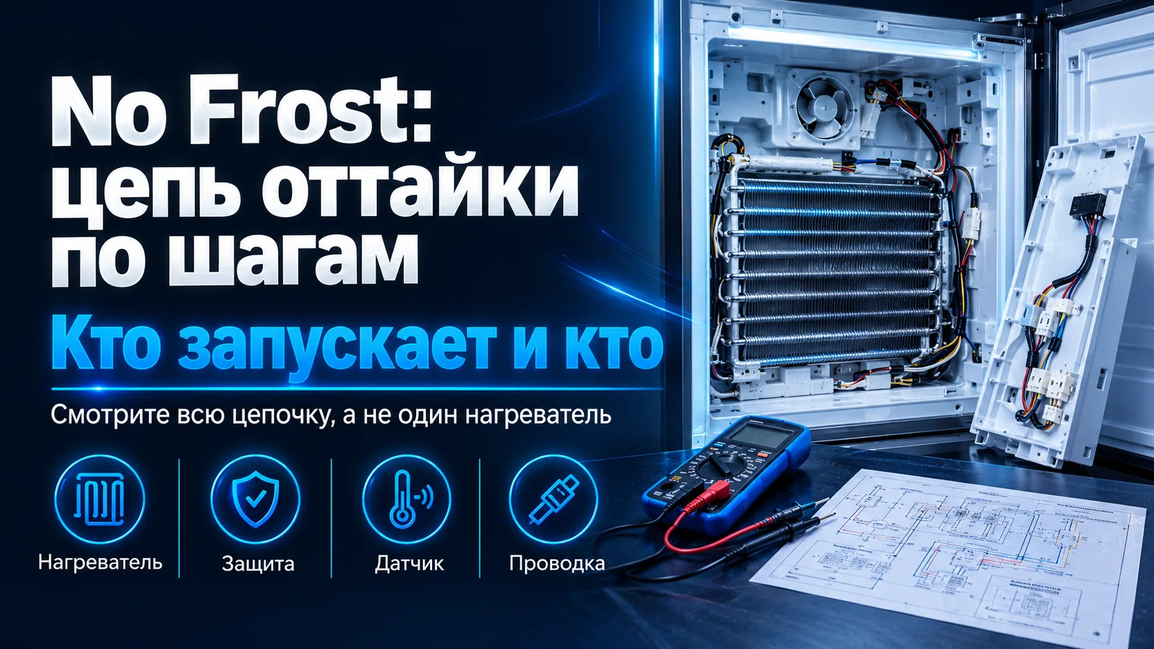 Холодильник No Frost у клиента уходит в теплый режим, а в камере нарастает снег — и пер...
