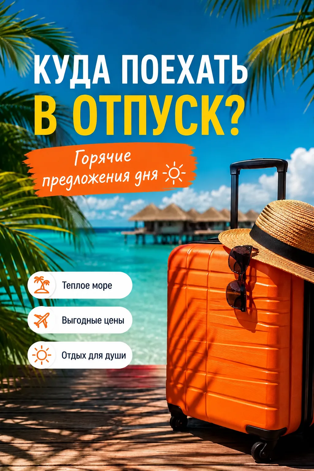 Август - самый востребованный месяц для отпуска🔥 
Поэтому горящих ждать не стоит!

НО❗Наши менеджер