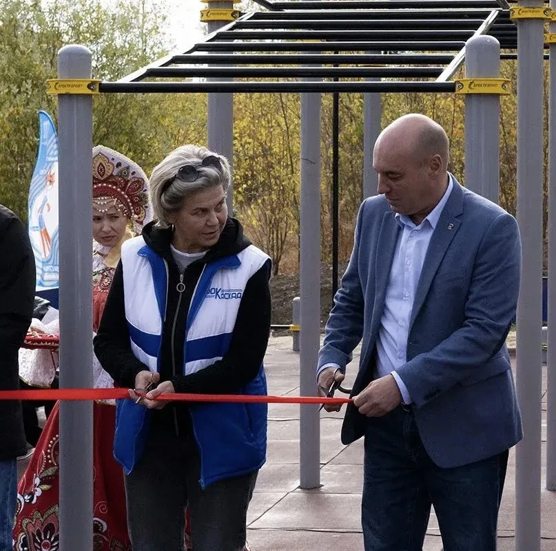 Александр Басыров открыл в поселке Чернышевский спортивную площадку для подготовки и вы...