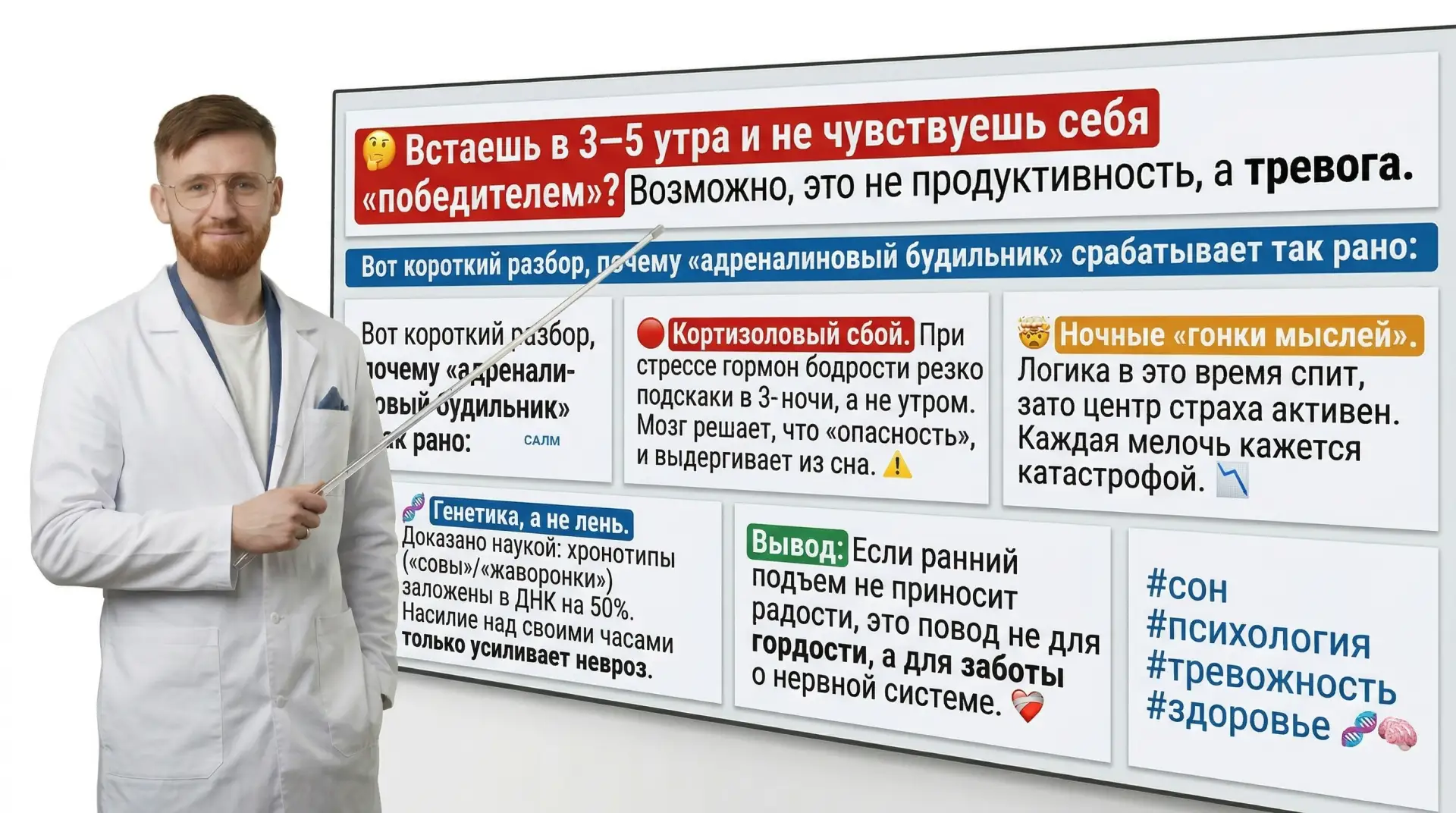 🤔 Встаешь в 3–5 утра и не чувствуешь себя «победителем»? Возможно, это не продуктивнос...