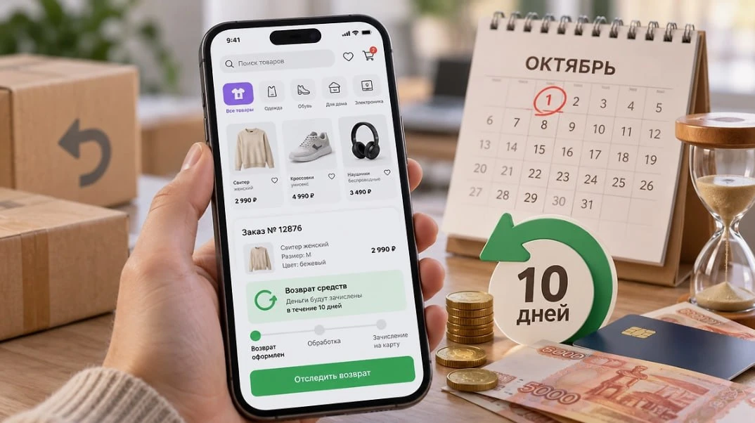 🌟Деньги за товары на маркетплейсах обязаны будут начислять в течение 10 дней с момента...