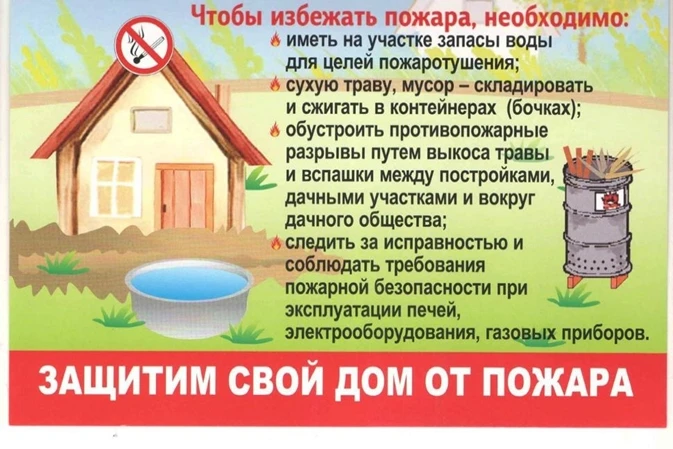 Летом дачи находятся в зоне повышенного риска с точки зрения пожарной безопасности. Жар...