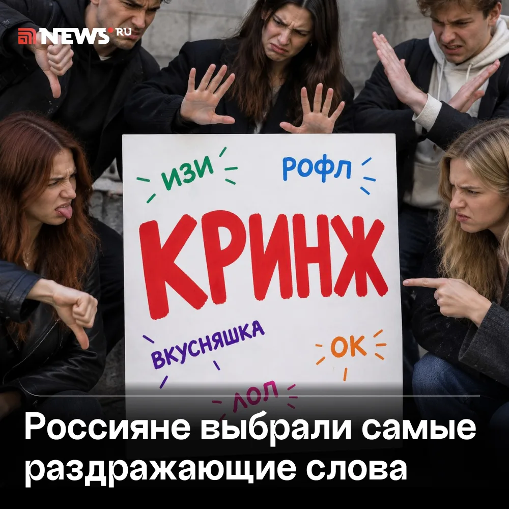 «Кринж» — самое раздражающее слово для россиян.