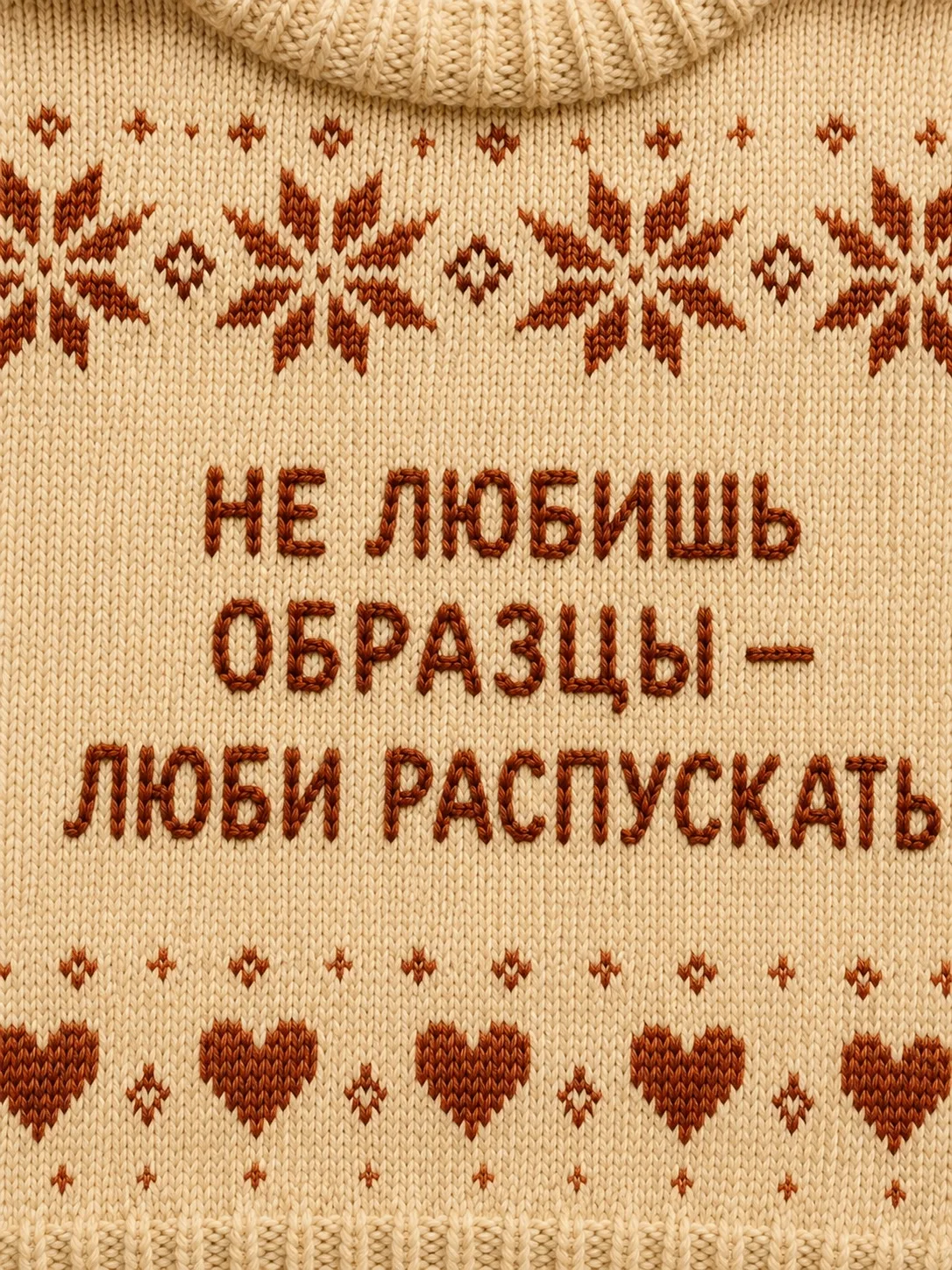 Ответ сразу всем несогласным — на картинке :)

Есть большая разница между вязанием спицами и вязание