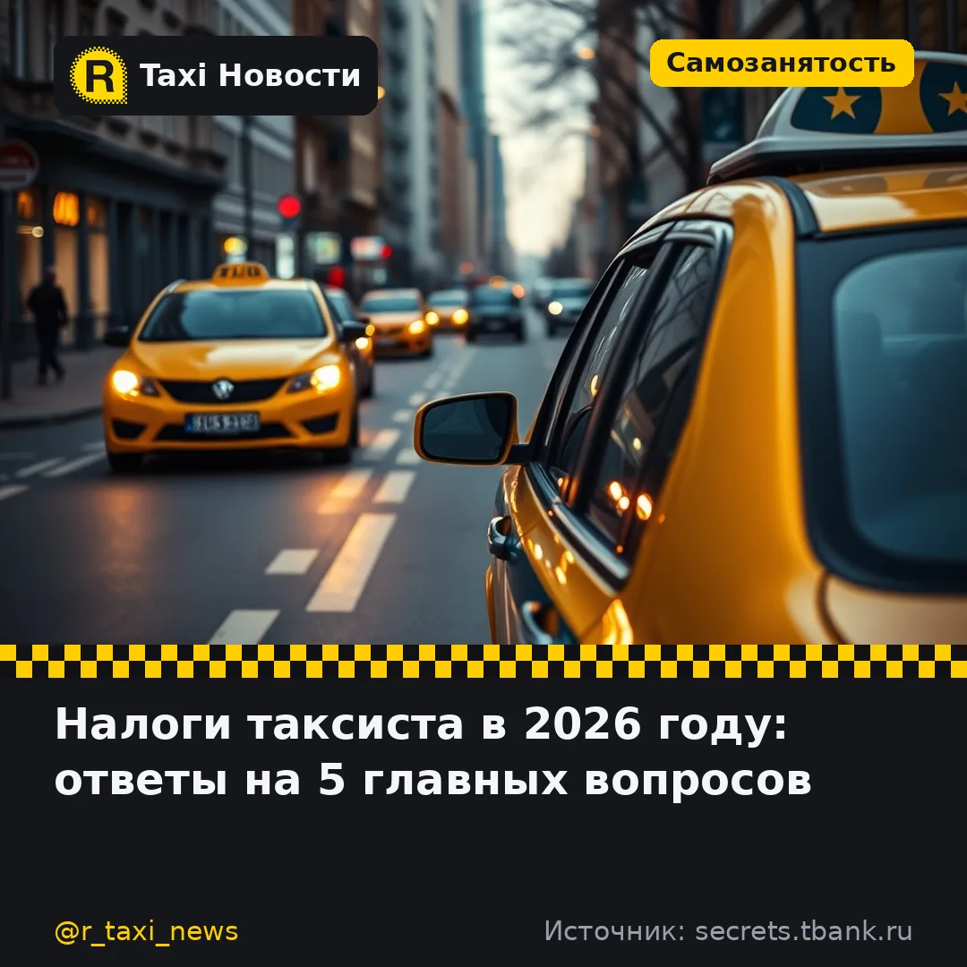 Т-Бизнес разобрал пять самых частых вопросов о налогах, которые задают водители такси в...