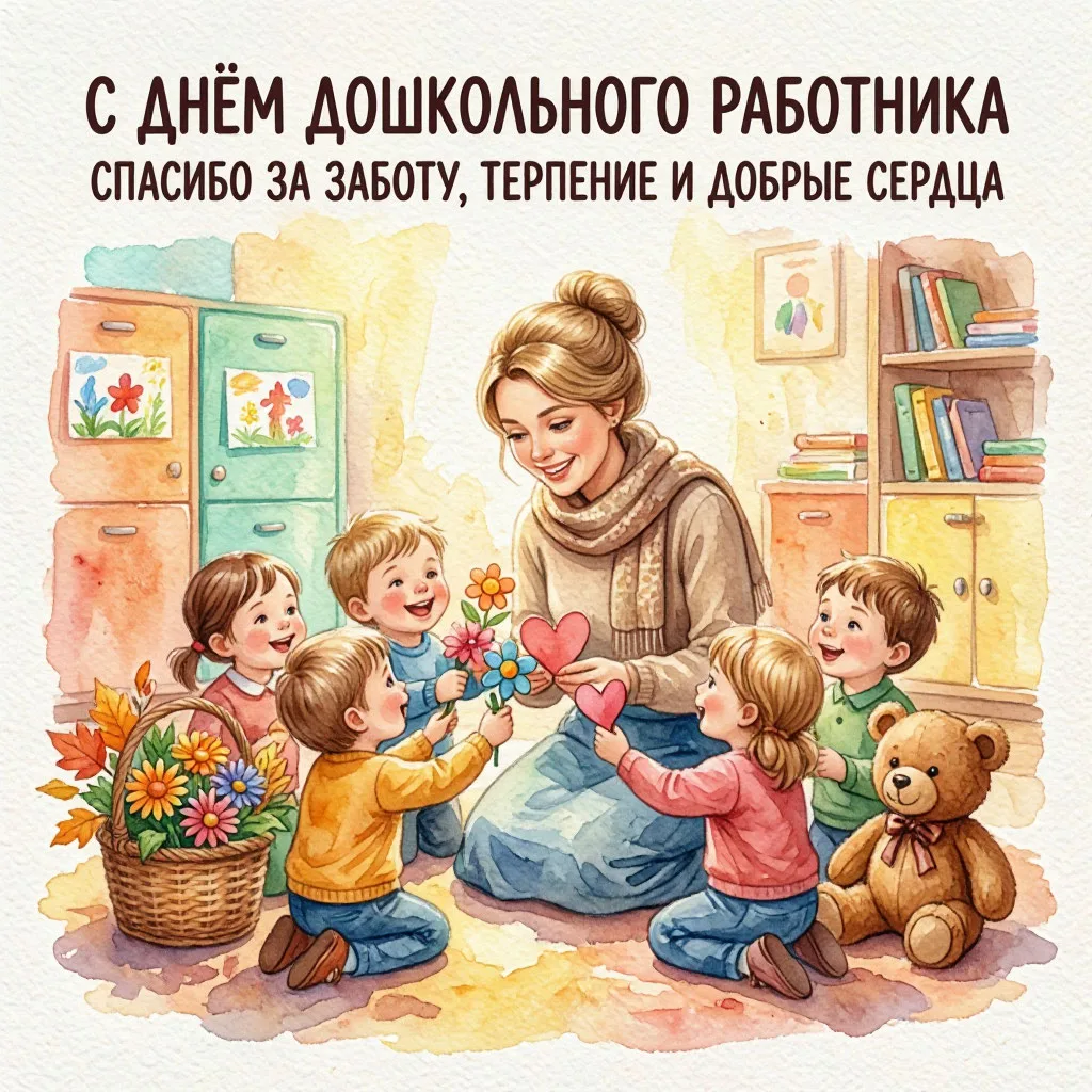 С Днём дошкольного работника! 🧸💖