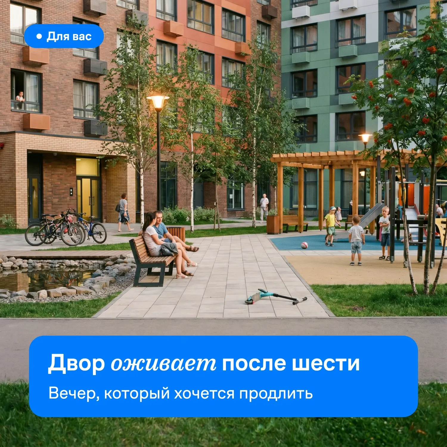 Наши жители 🏠

После шести двор начинает звучать по-своему: мяч стучит о борт площадки, чей-то само