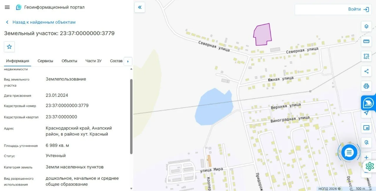 По информации администрации Анапы, предполагаемое место размещения детского сада в хуто...