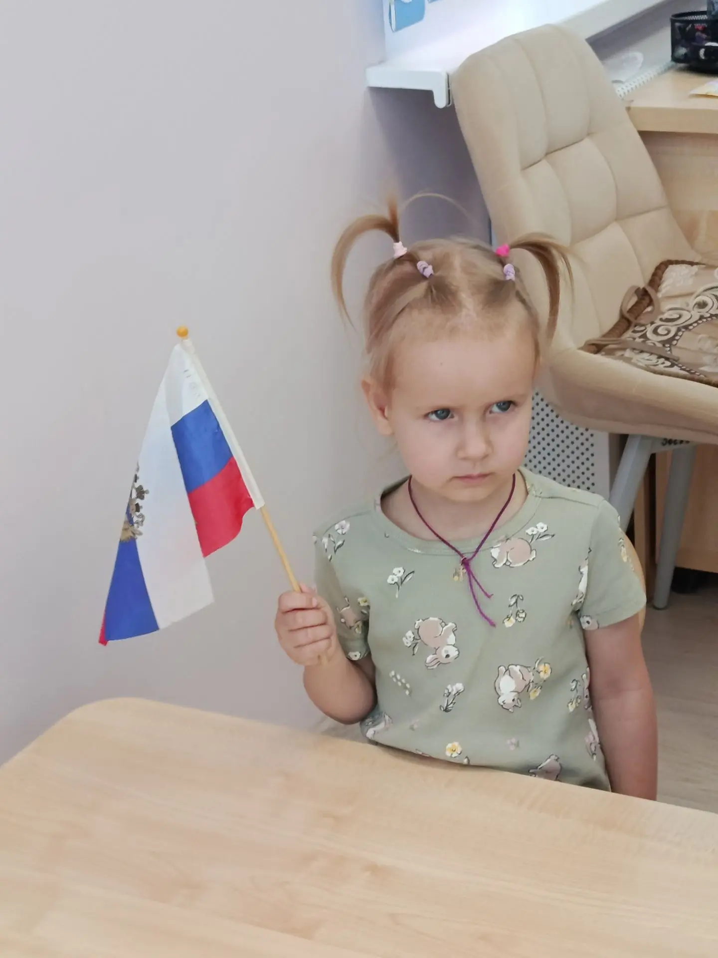 Сегодня в группе "Звёздочки" прошло занятие  по теме "Флаг России". Дети познакомились ...