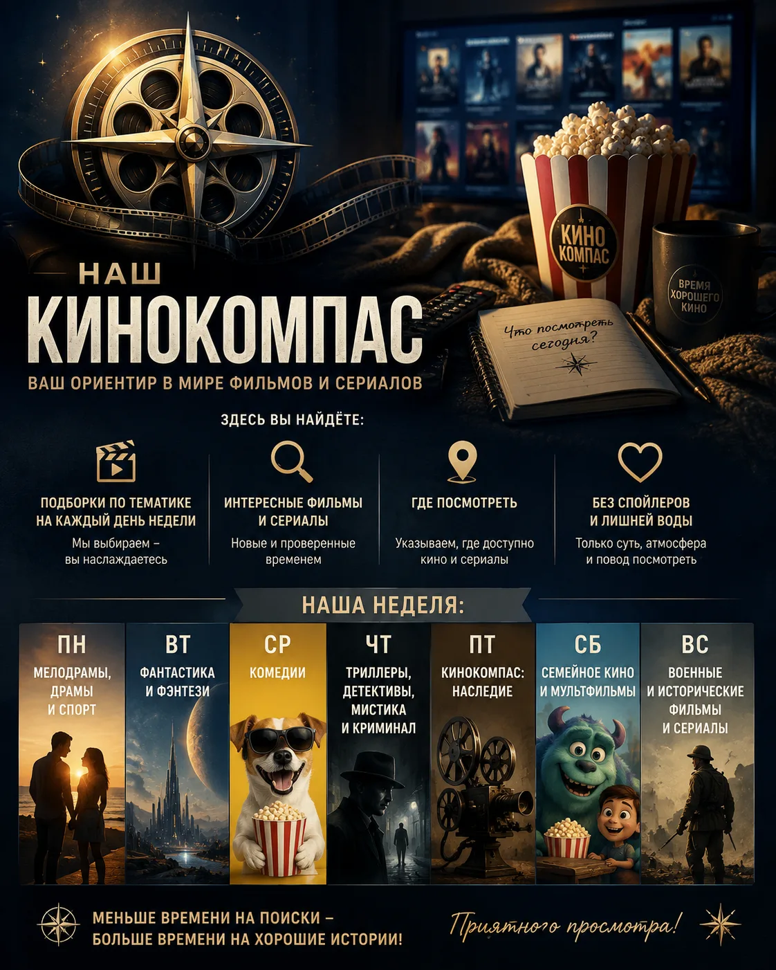 🧭 Добро пожаловать в «Наш Кинокомпас»!