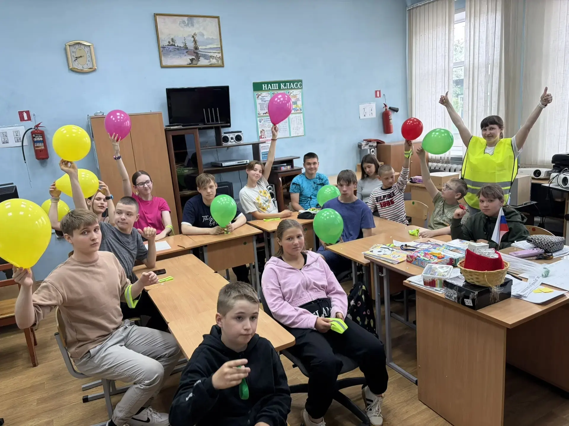 🌟Руководитель отряда ЮИД, учитель физкультуры  А. В. Дятлова провела квест-игру по ПДД под название