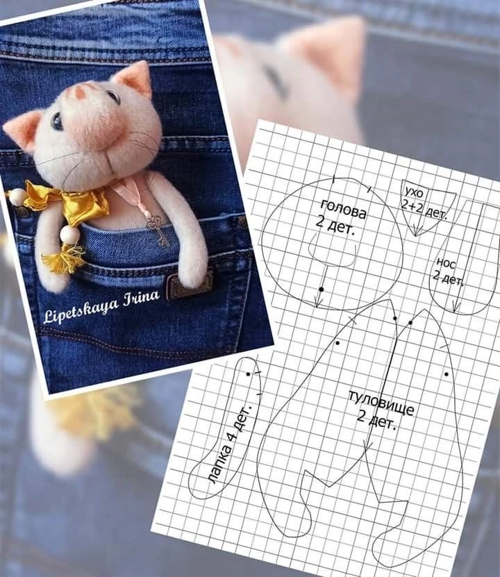 Малыши зайчик и котик от Ирины Липецкой 🐰🐱