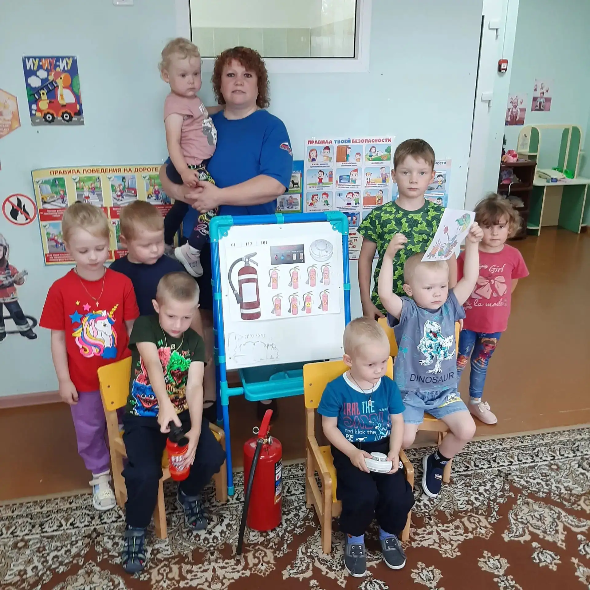 🔔Сегодня, Мурашова Мария Николаевна, инструктор противопожарной безопасности познакомила детей с ог