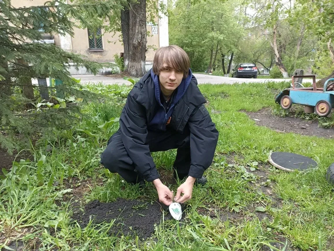 В Киселевске растет «Сад памяти».  Озеленение населенных пунктов - одна из приоритетных задач, котор