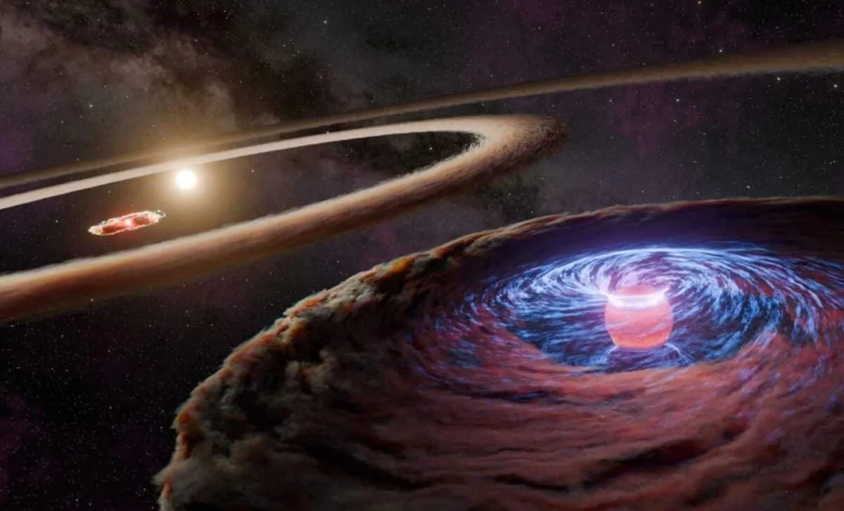 🌌 В ДИСКЕ ДАЛЁКОЙ ЗВЕЗДЫ ВПЕРВЫЕ УВИДЕЛИ, КАК РАСТУТ ДВЕ ПЛАНЕТЫ