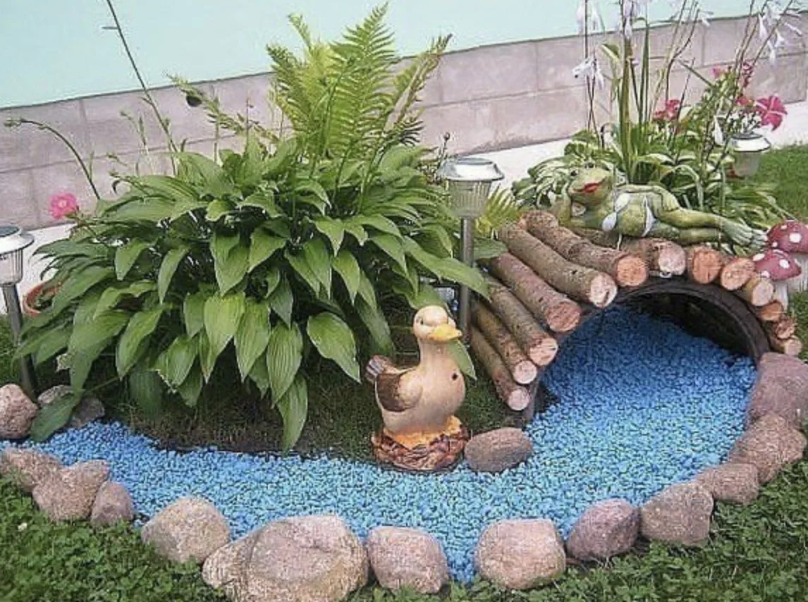 Украсили участок