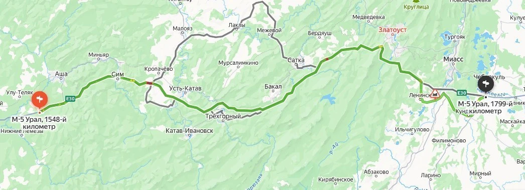 ⚠️ В Башкортостане из-за непогоды ограничили движение на М-5