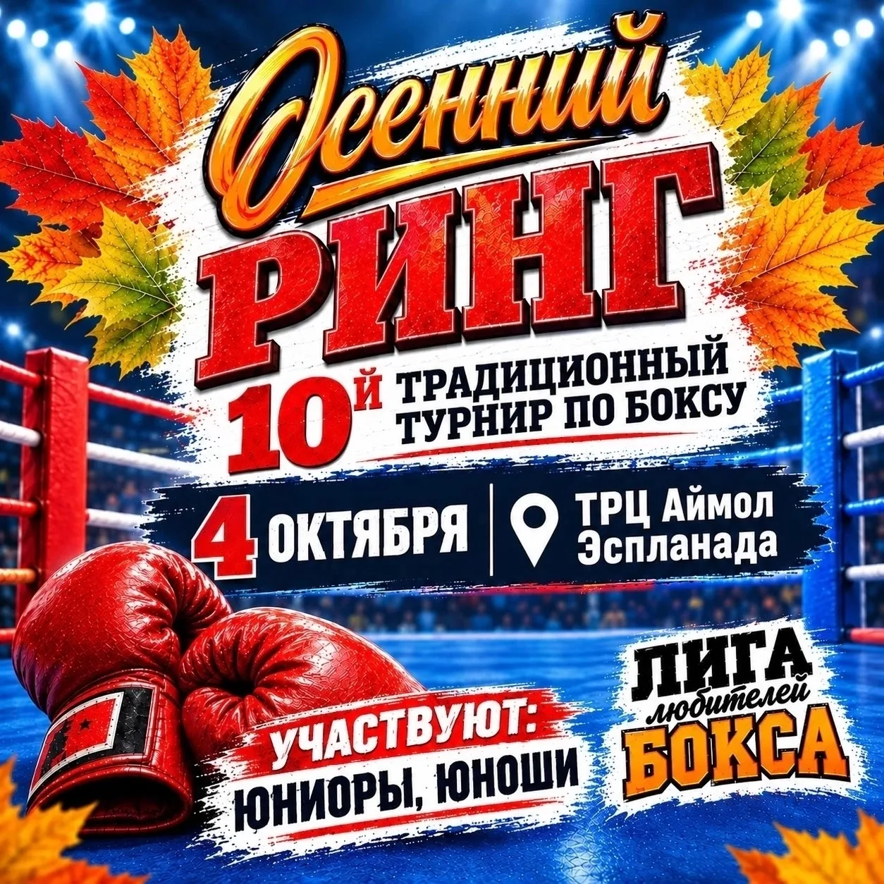 🥊 4 октября 2026 года в Перми прошел Ежегодный X осенний турнир от Лиги любителей бокс...