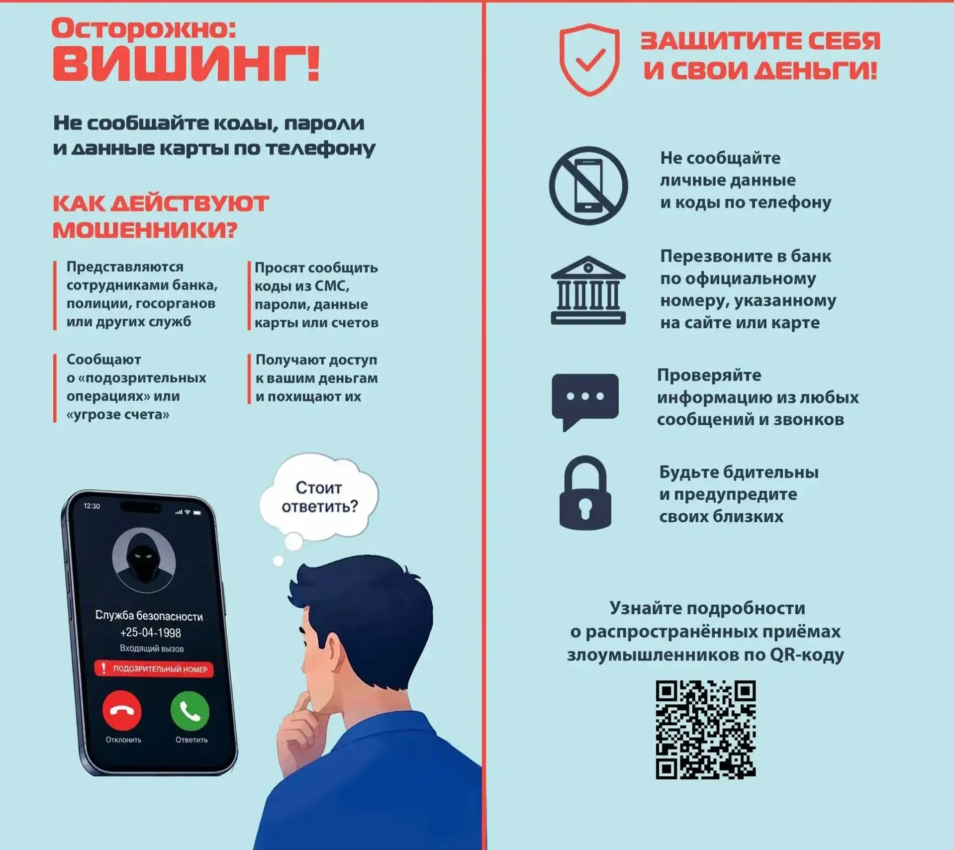 Вишинг — это вид телефонного мошенничества, при котором злоумышленники звонят жертве (через сотовую 