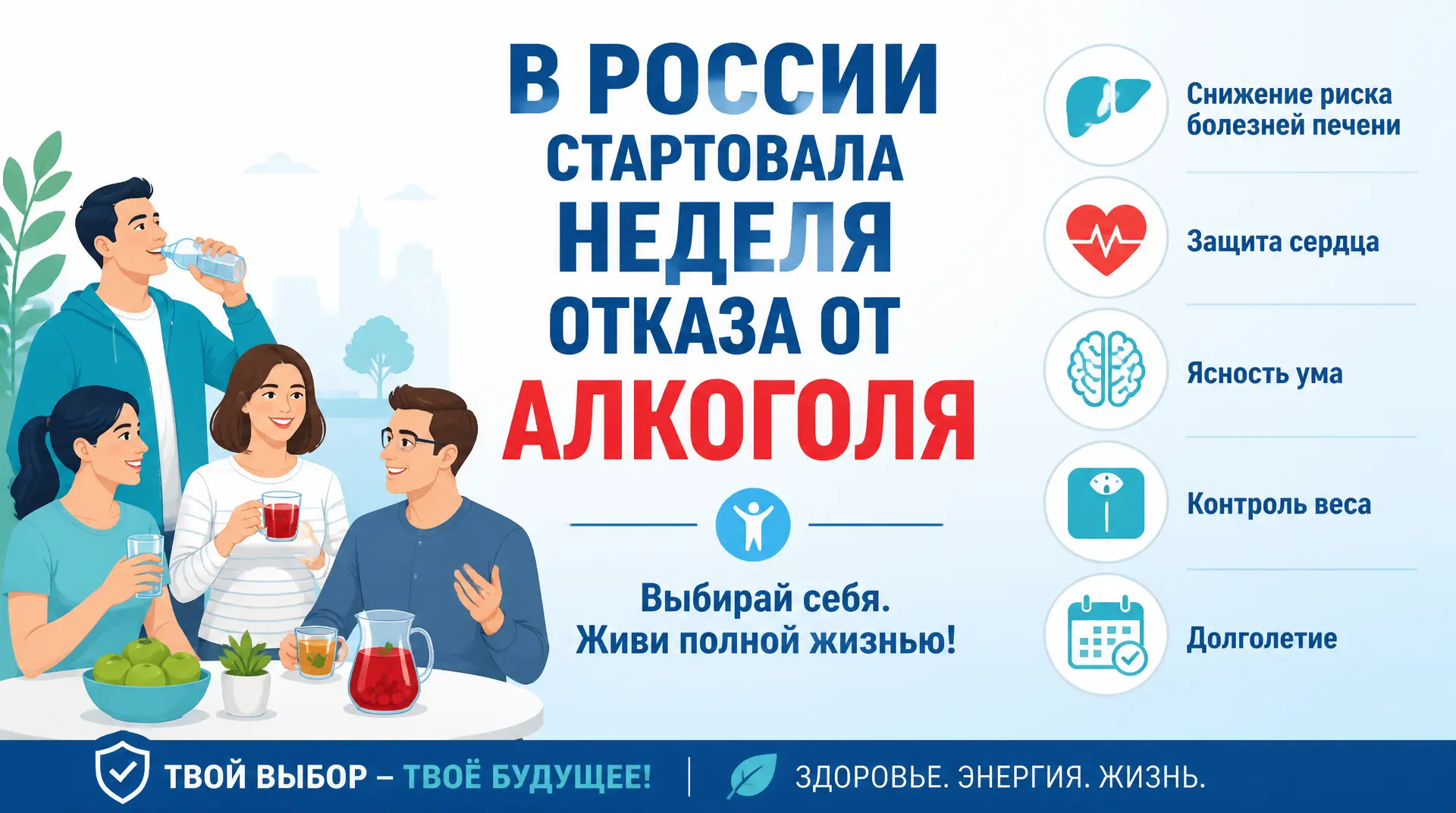 Алкоголь — фактор риска более чем для 200 заболеваний. Среди них — болезни печени, серд...