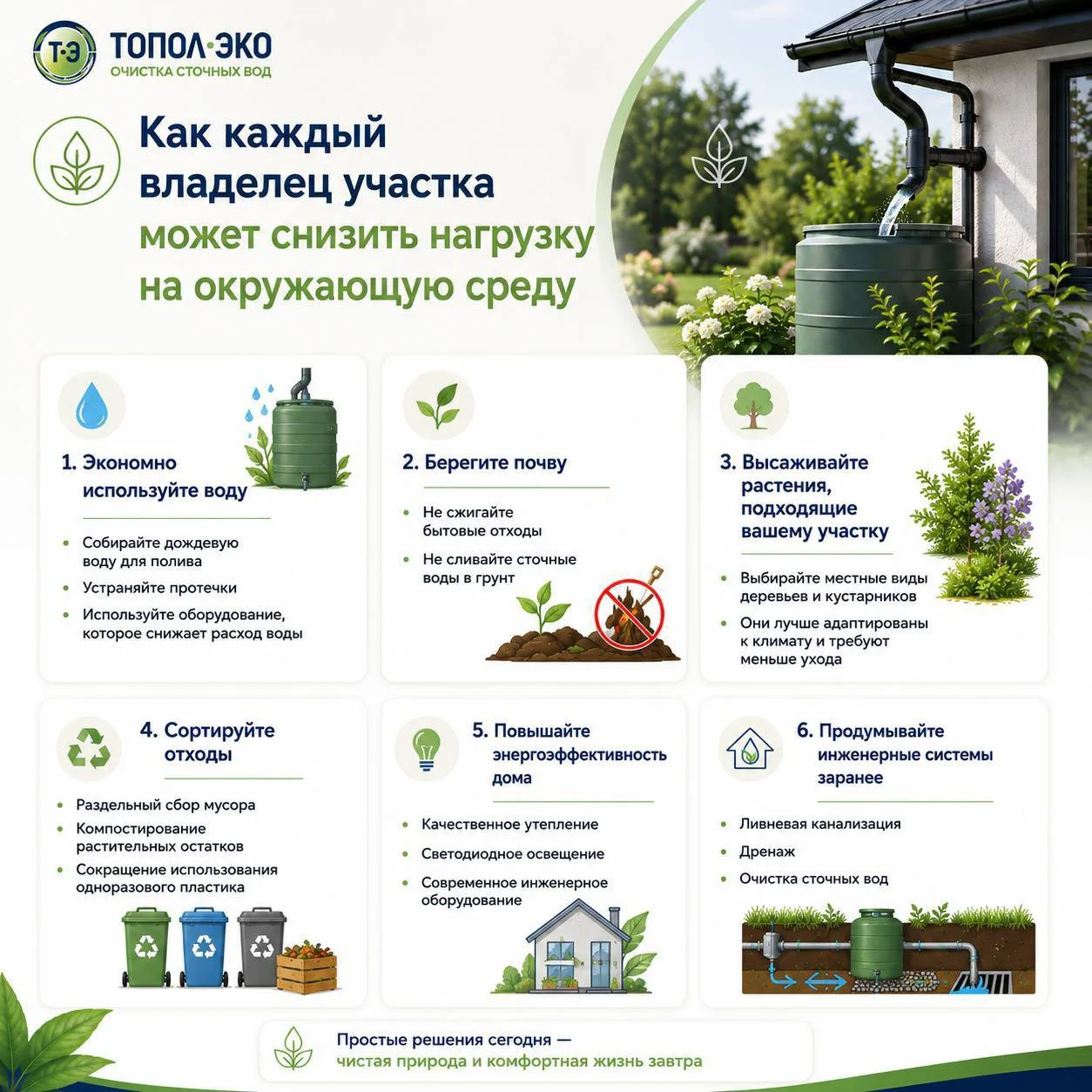 🌿 Как каждый владелец участка может снизить нагрузку на окружающую среду