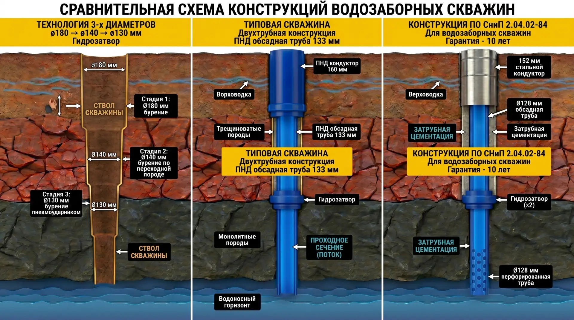 🚨 Вам пробурили скважину. Дёшево. Быстро. Уехали.