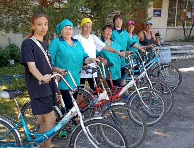 ￼Социальные работники Суховского сельского округа провели сегодня велопробег, приурочен...